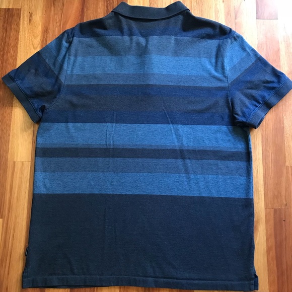 Calvin Klein Striped Polo Size Large S/S Button Up - Picture 4 of 4